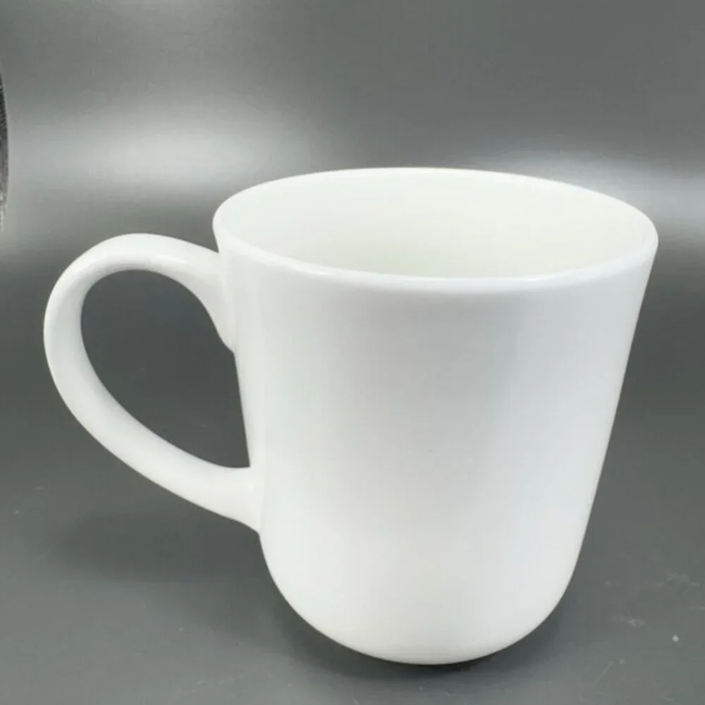 Maison Neuve White Stoneware Ceramic‎ Coffee Mug Cup Set 2 Mugs Cup Kitchenware